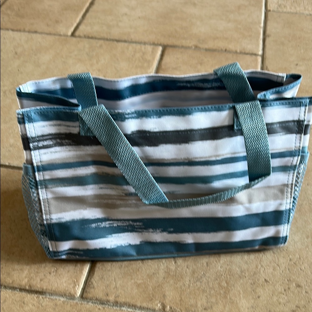 Thirty -one Striped Tote Bag